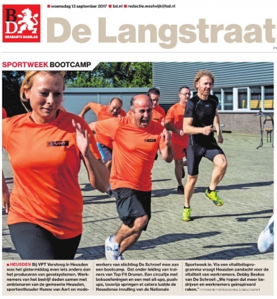 2017 09 12 VPT Publicatie langstraat Bootcamp VPT Versteeg Vitaliteit